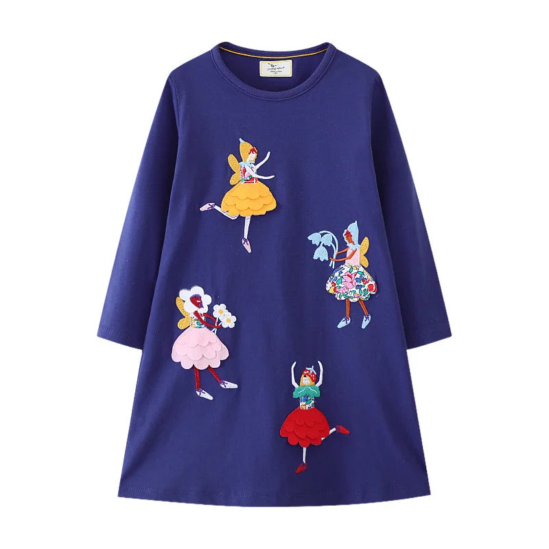 Dancing Animal Polka Girls Dress