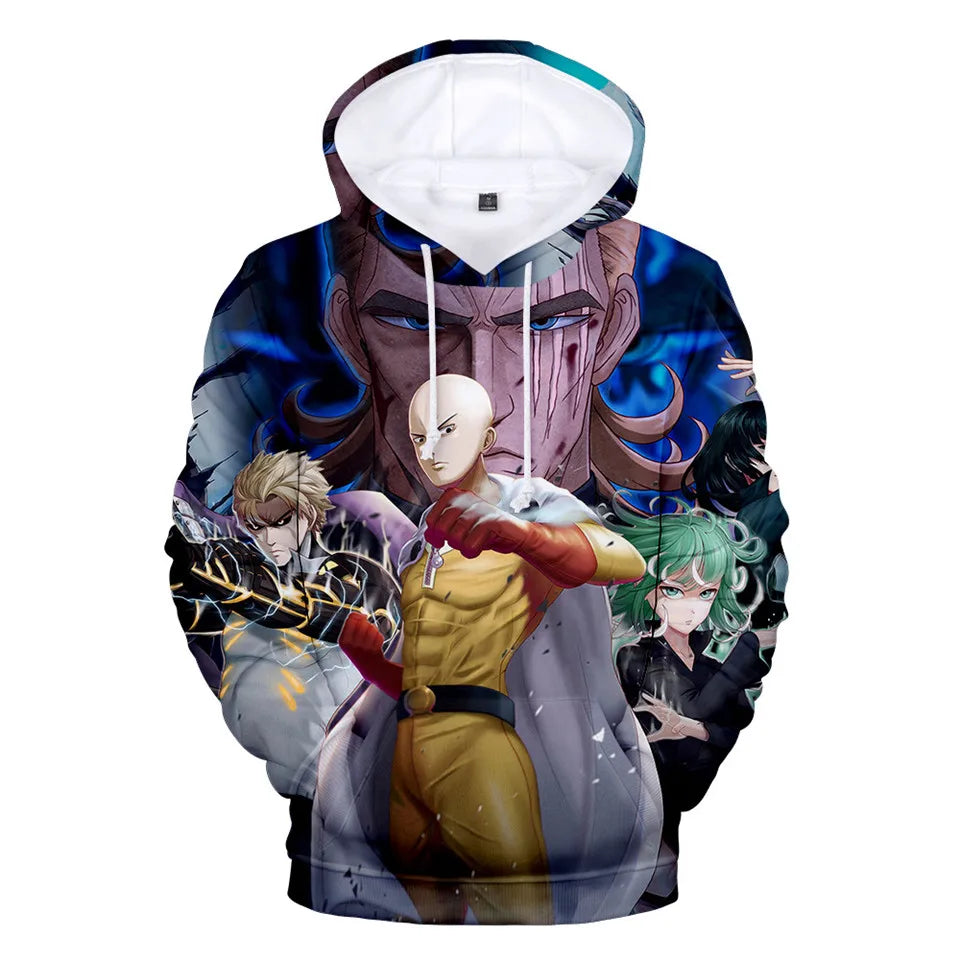 Coat Anime Saitama Oppai Hooded Hoodie Men Women Fleece Sweatshirt Fashion Harajuku Jacket Brand Clothes Cosplay Costume
