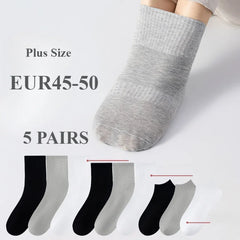 Plus Size Cotton Crew Socks