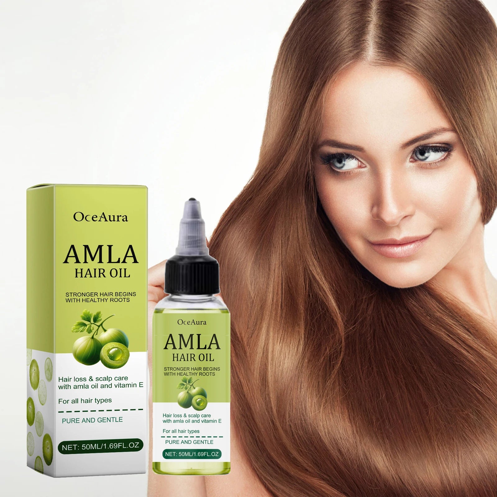 Hair Oil Original Amla Oil Hair Growth Moisturizing Smoothing Repair Damaged Dry Frizzy Ends Split Scalp Smooth moisturize Hairs