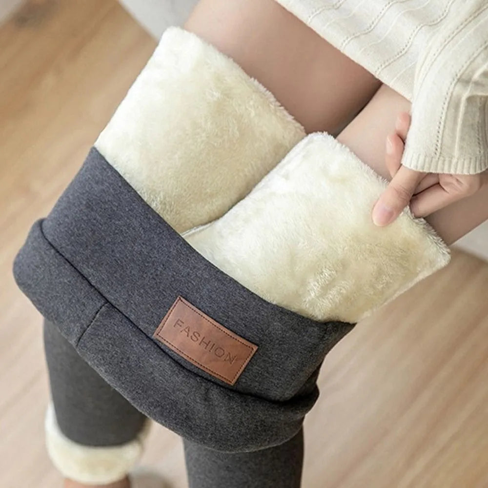 Push Up Warm Fleece Lined Thermal Slim Thicken High Waist Women Leggings Lambwool Pants Hip Lifting Pants Fitness Leggings