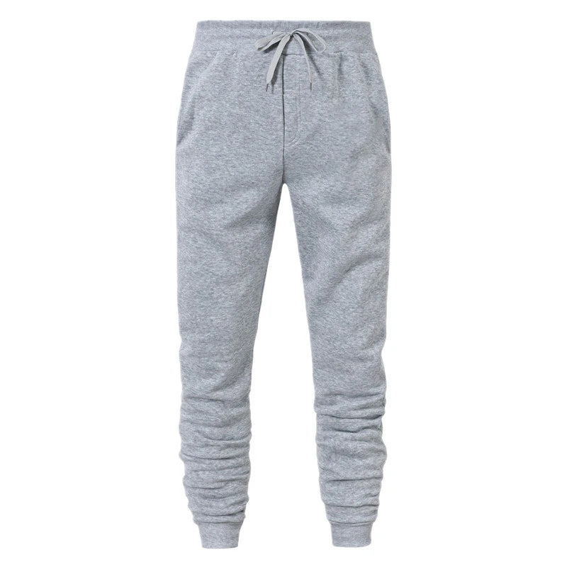 Men's Athletic Trainning Joggers Casual Loose Fit Sweatpants Spring Fall Fleece Lined Pants Elastic Waist Drawstring Trousers