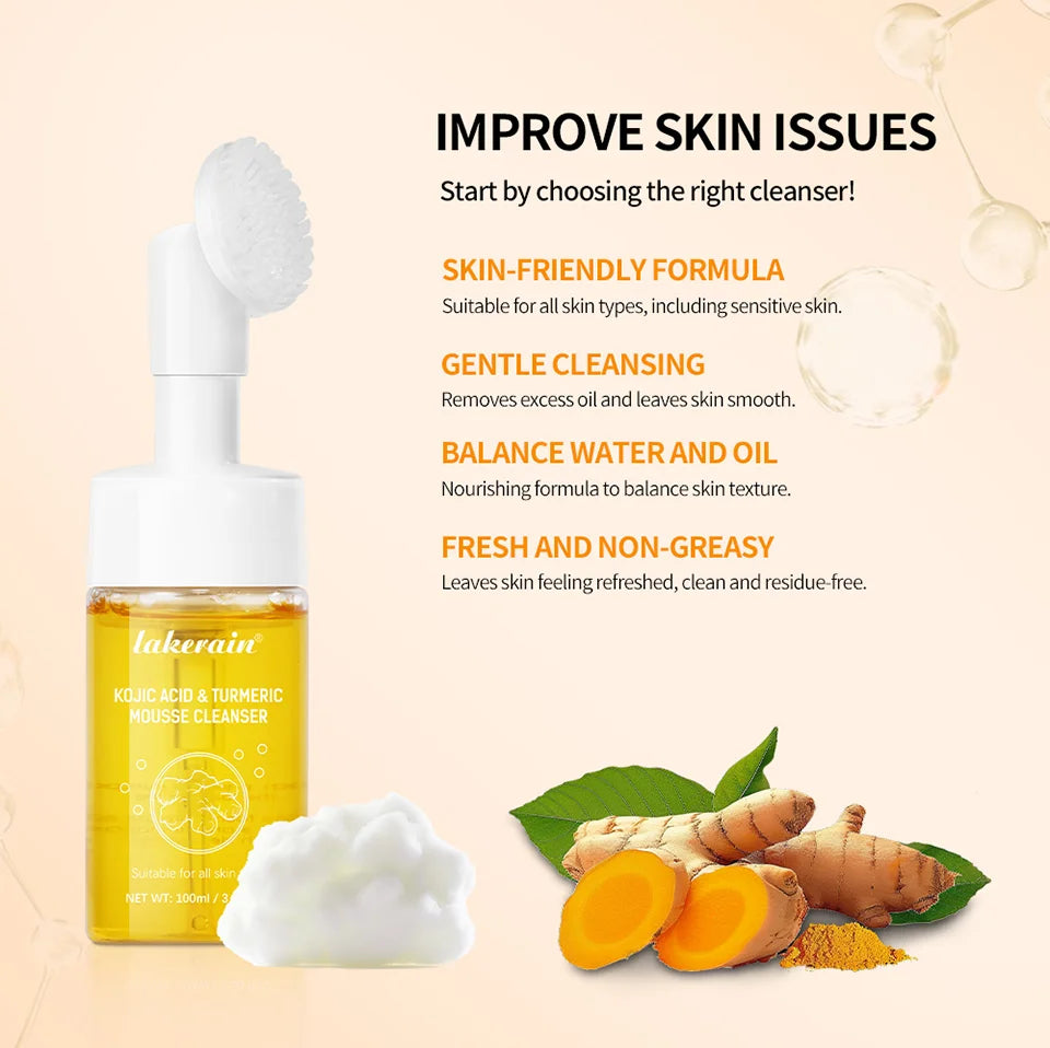 Turmeric Kojic Acid Cleansing Mousse