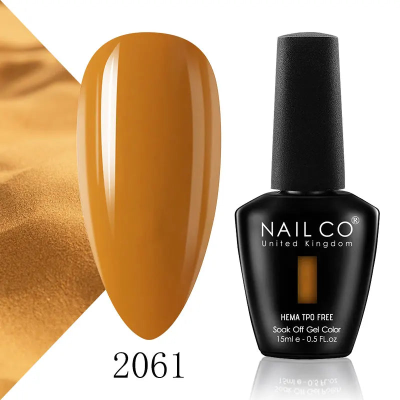 NAILCO 15ml Nail Gel Polish Semi Permanent UV Varnish Nails Art Gel Vernis Manicure TOP BASE Nails Products Supplies Equipment