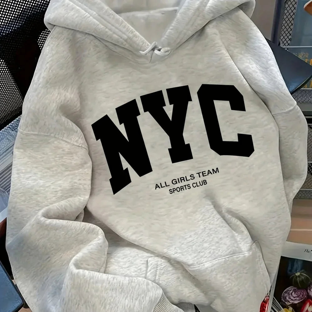 New York Team Navy Blue Zip Hoodie (Fall/Winter)