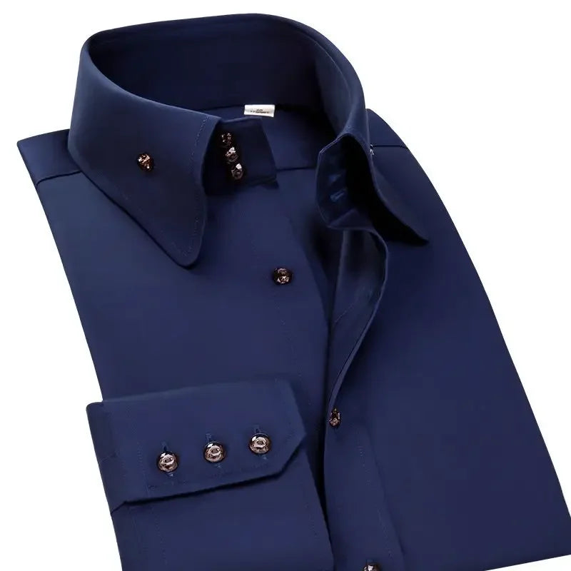 Korean Slim Non-Iron Dress Shirt