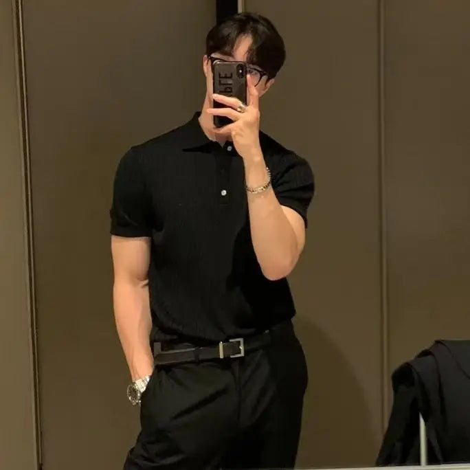 Slim Breathable Summer Knit Polo