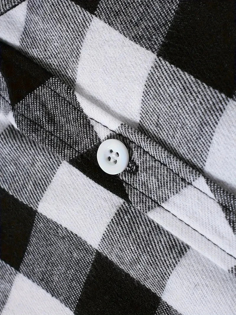 Classic Plaid Flannel Shirt Men