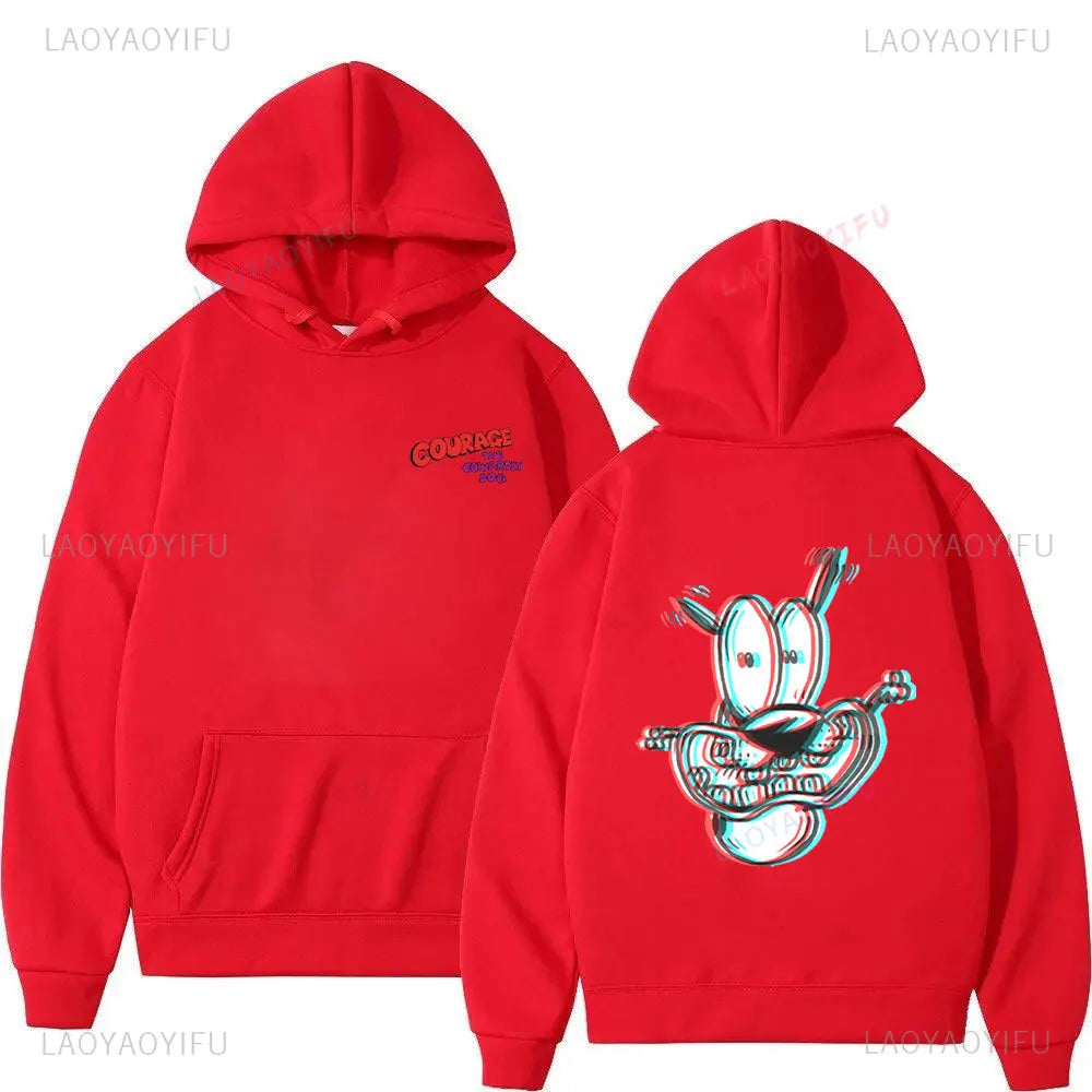Vintage Cartoon Drop Shoulder Hoodie