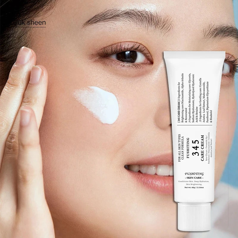 Brand 345 Face Cream Korean Skincare Skin-softening Moisturize FaceCream Gentle Repairing Suitable For Sensitive Skin Face Cream
