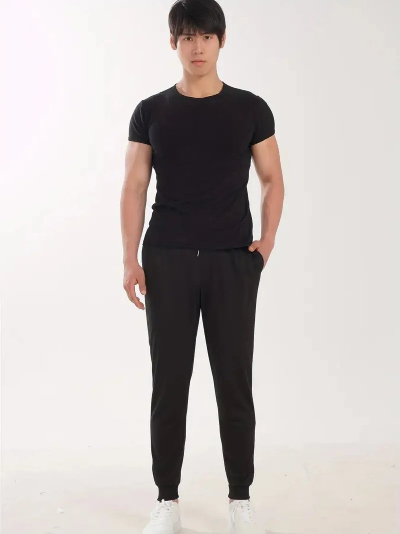 Men's 2-Pack Printed Casual Joggers, 100% Polyester, Soft Breathable Lightweight Fabric, Loose Fit Stylish Sports Trousers