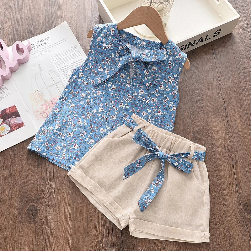 Sunny Sleeveless Baby Girl Set