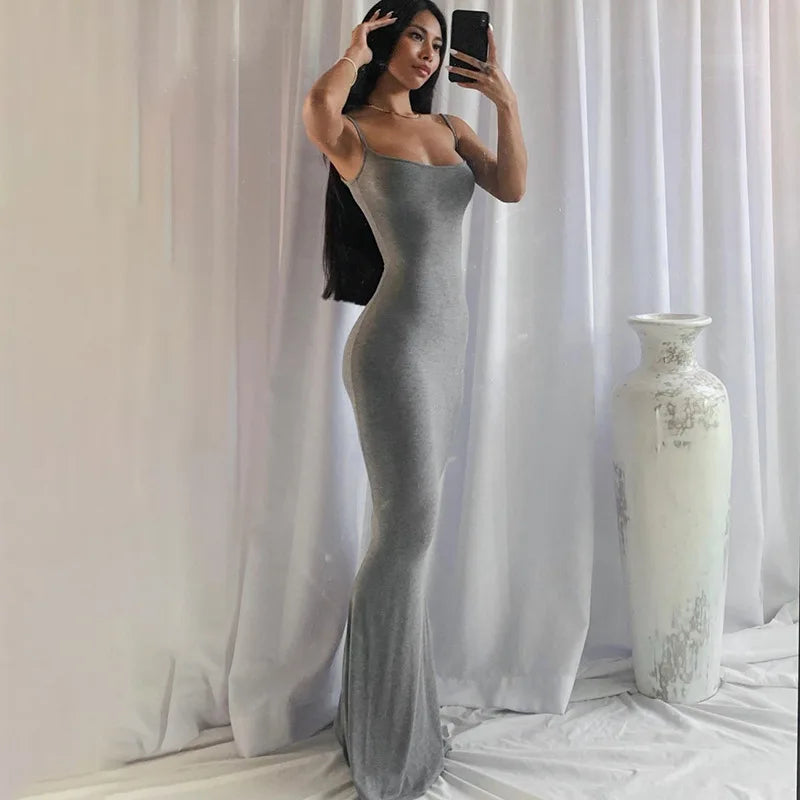 Elegant Mermaid Evening Maxi Dress