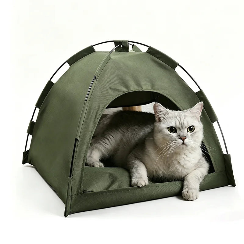 Pet Tent Bed Cats House Supplies Products Accessories Warm Cushions Furniture Sofa Basket Beds Winter Clamshell Kitten Tents Cat