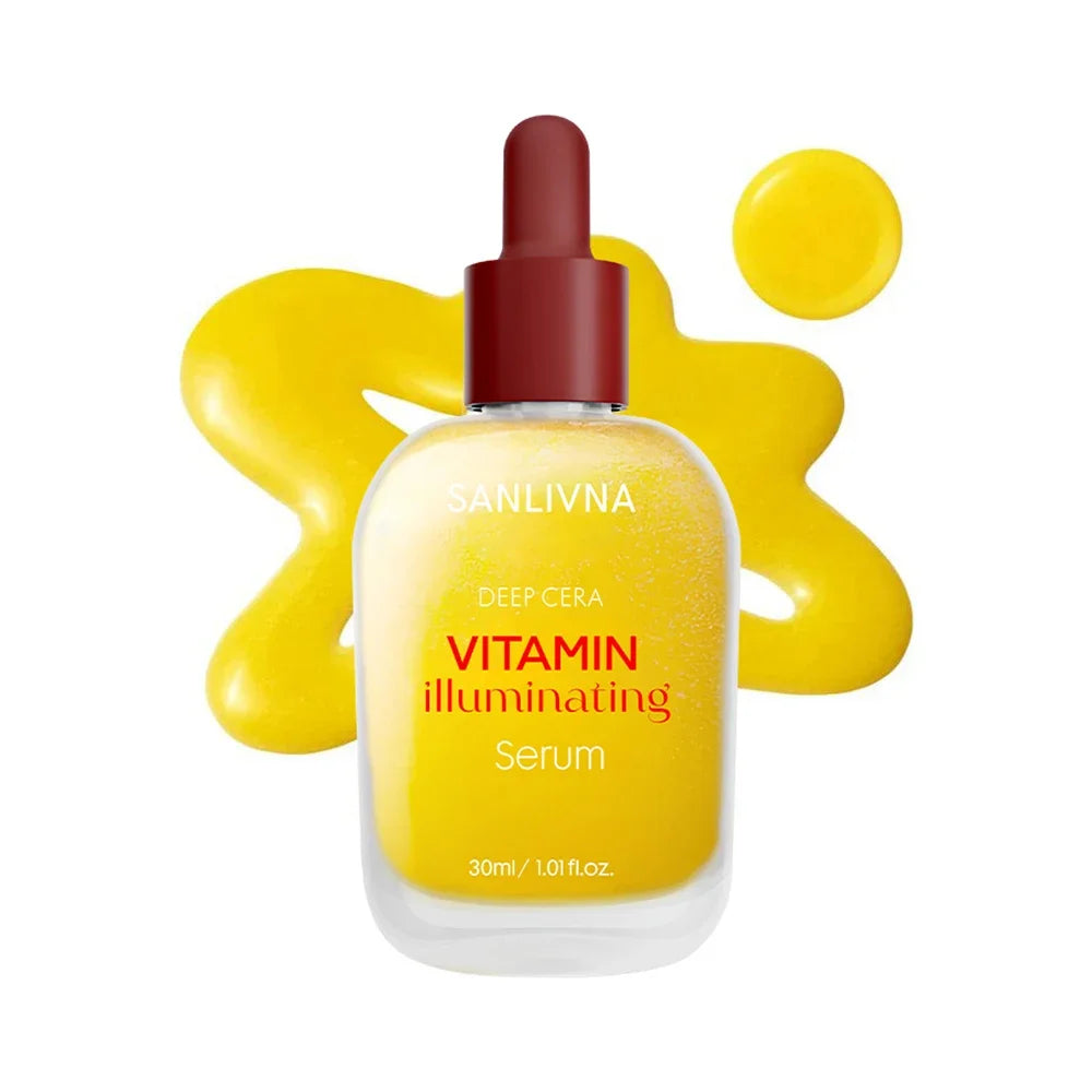 Korean Skincare Vitamin C Serum,Niacinamide Facial Anti-Aging Brightening Serum,Tone Bakuchiol Pore Improvement and Cleansing