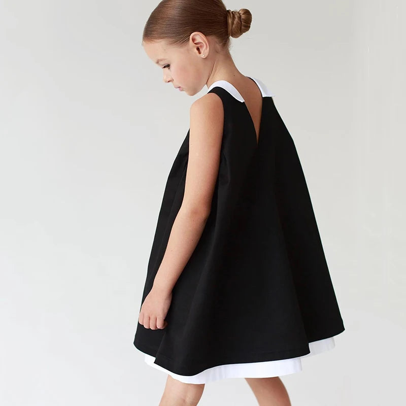 Elegant Black Girls Party Dress