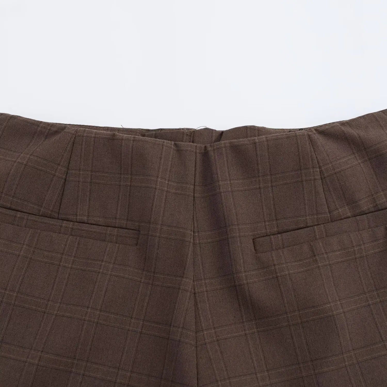 Vintage Plaid High Waist Skort