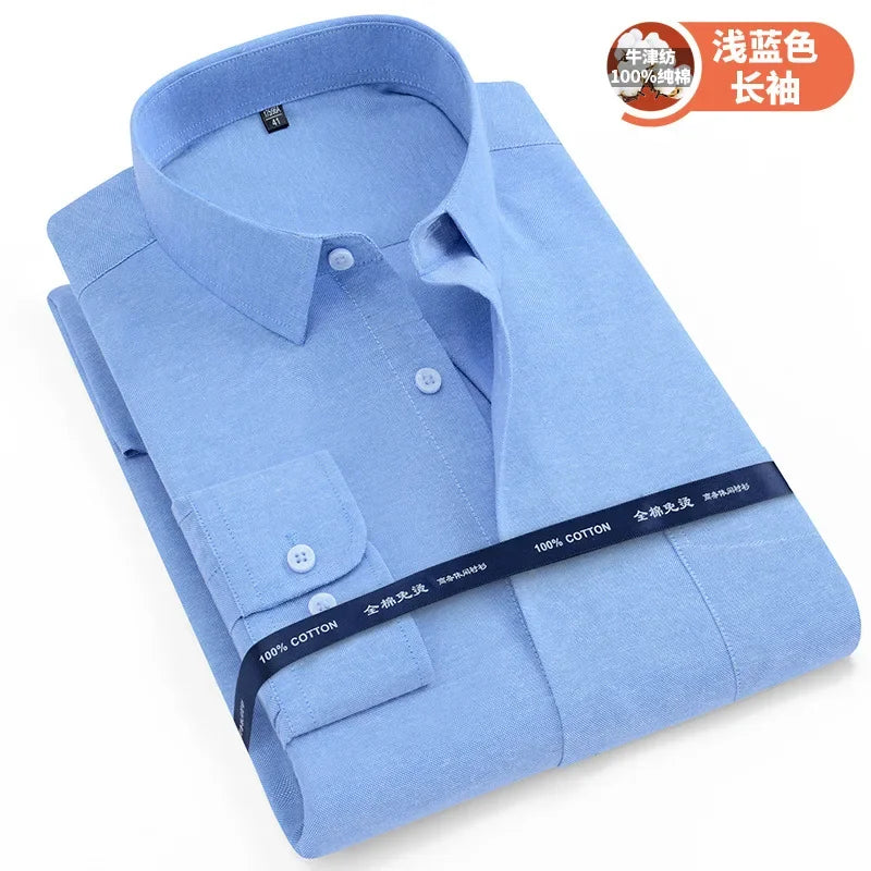 Oversized Cotton Oxford Business Shirt