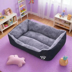 Pet Large Dog Bed Warm House Sleeping Bed Long Hair Plush Cat Dog Mat Warm Cushion Washable Soft Kennel Bed for Indoor Pets