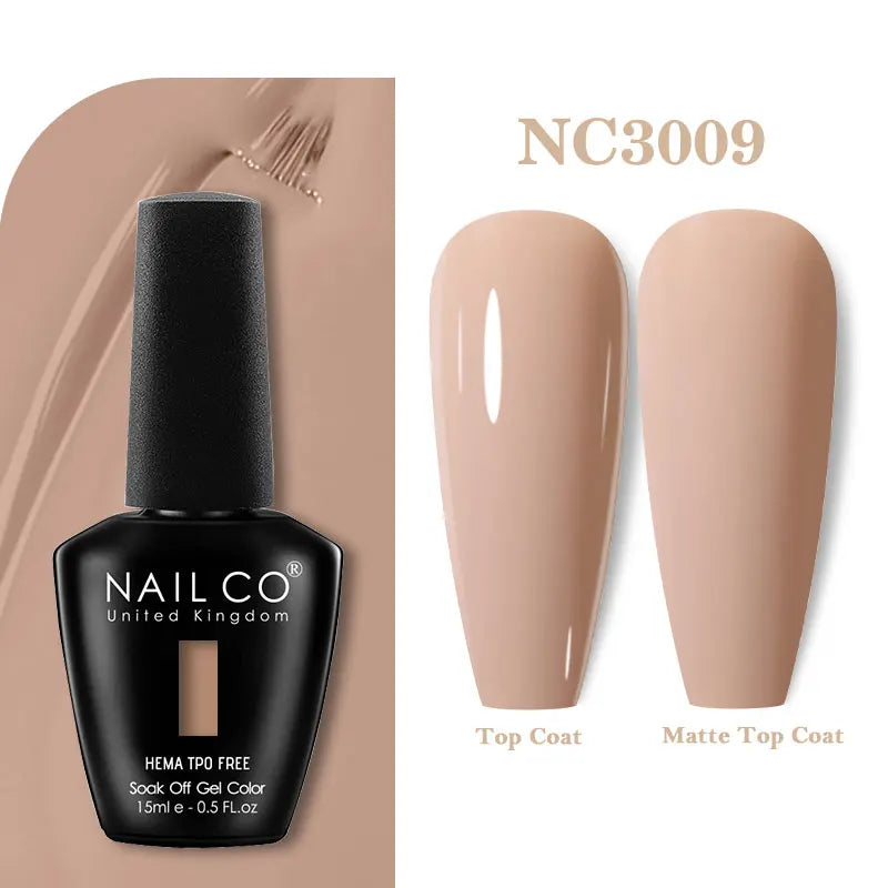 NAILCO 333 Colors Gel Nail Polish Semi Permanent Varnishes Nails Art Design Hybrid Soak Off Top Base Coat UV Gel Manicure 15ml