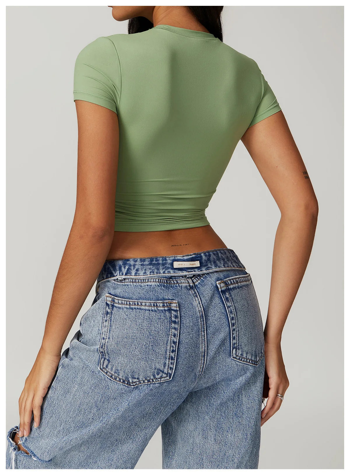 Yoga Shirts Women Sexy Exposing The Navel Short Sleeve Workout Crop Top Gym Top Fitness Running Workout Sport T-shirts Yoga Wear