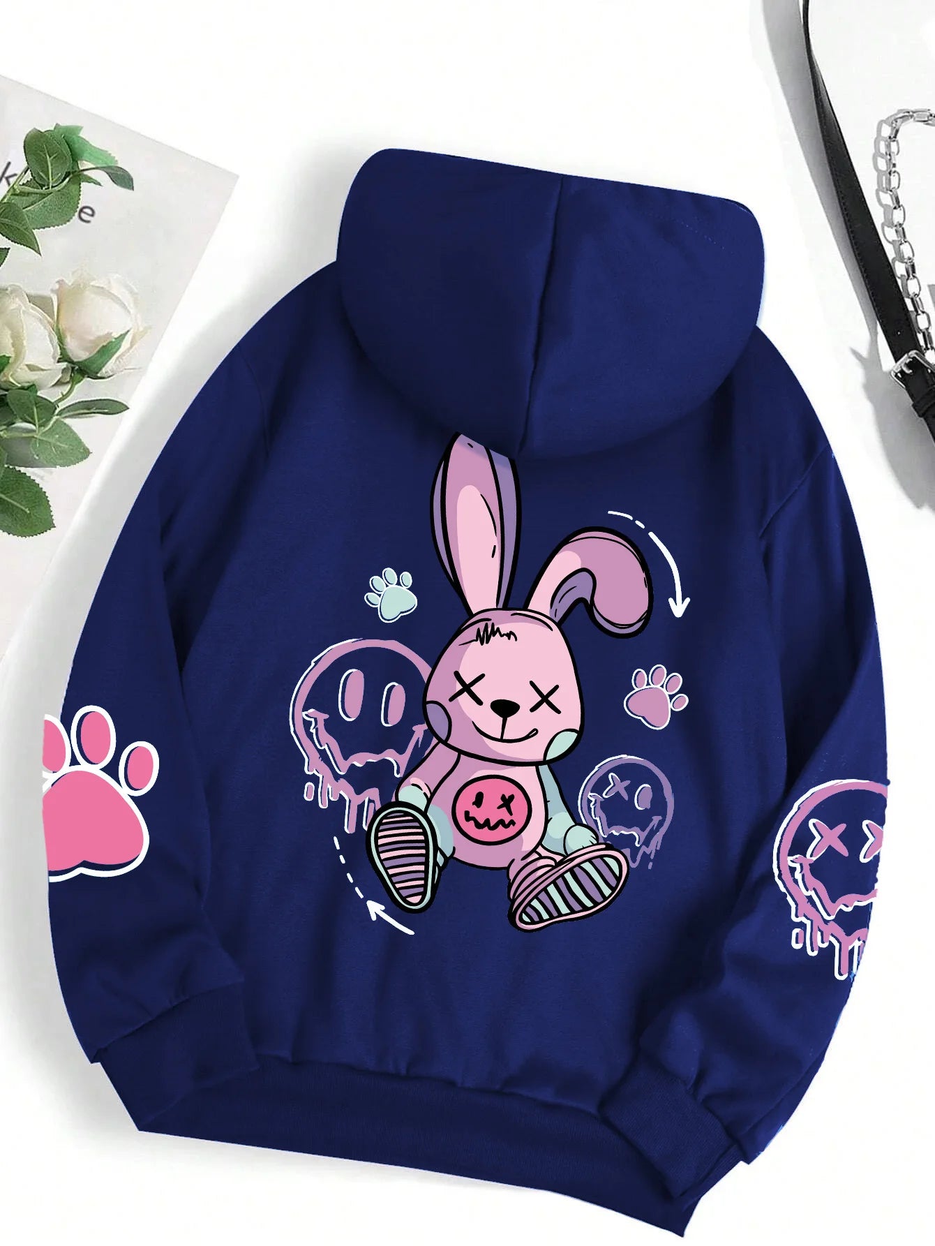 Urban Oversized Printed Fleece Hoodie