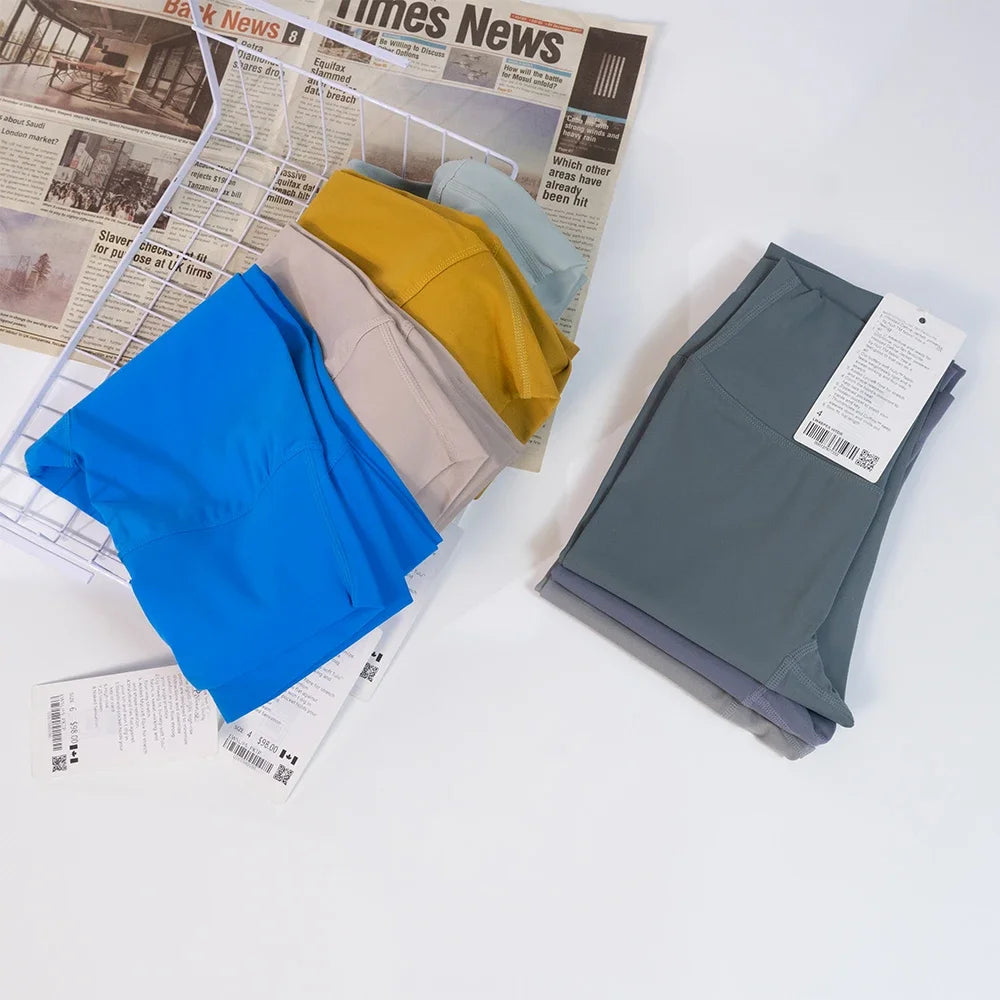 2026 Yoga clothes with high elasticity, no awkward lines, cropped pants, quick drying, women's hip lifting, tight pants