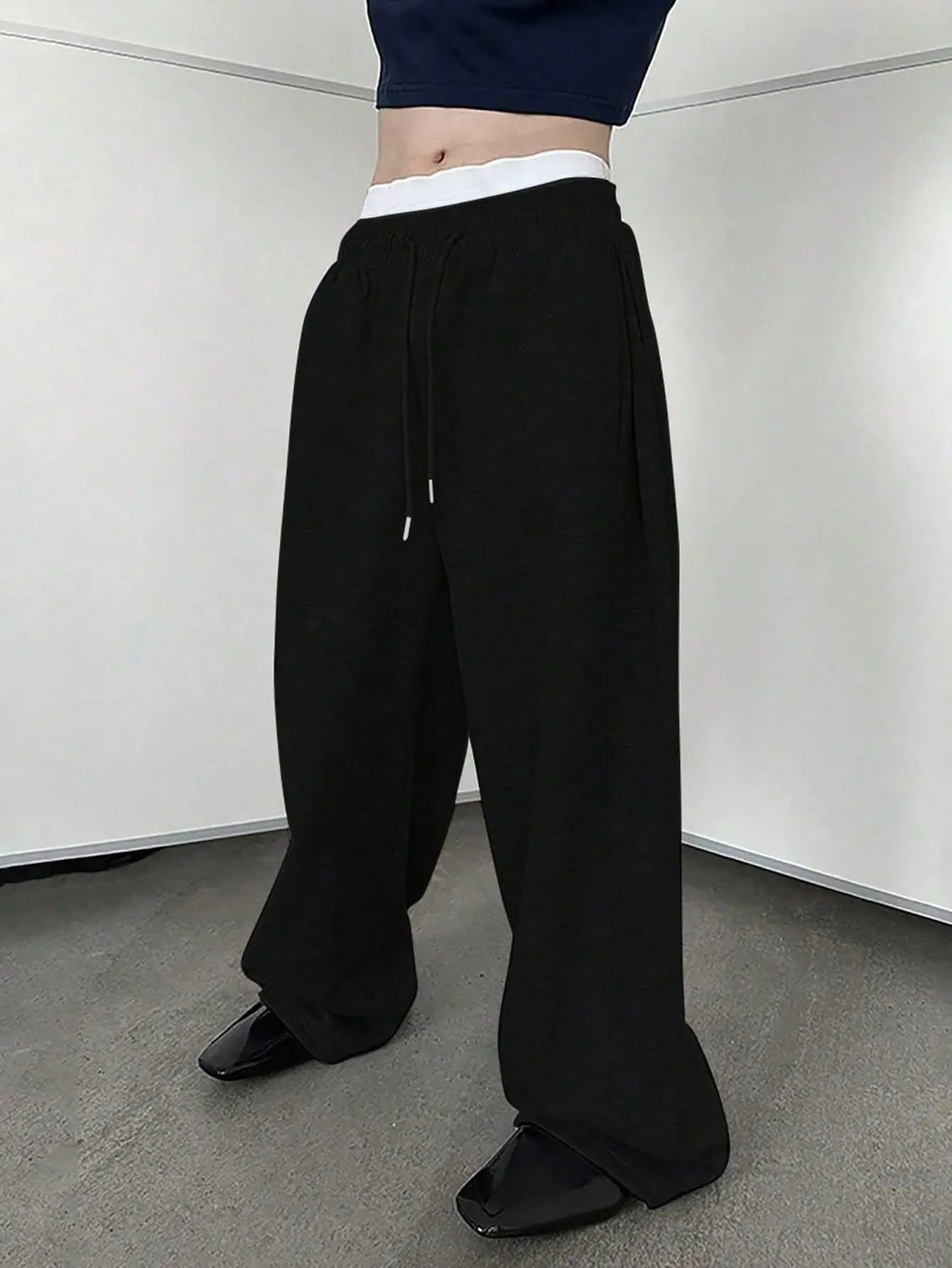 2026 New Straight Spring Autumn Joggers Men Jogging Sweatpants Sportswear Knit Tracksuit Sports Pants Trousers Wide Leg Clothing