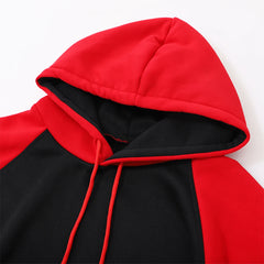 Color-Block Oversized Fleece Hoodie