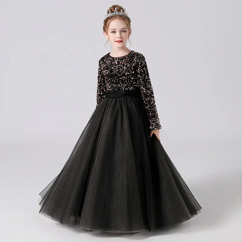 Classic Girls Chiffon Ball Gown