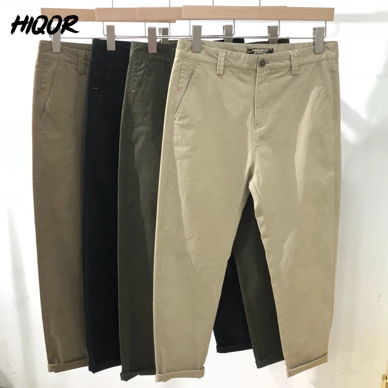 Korean Casual Elastic Cargo Pants