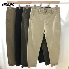 Korean Casual Elastic Cargo Pants