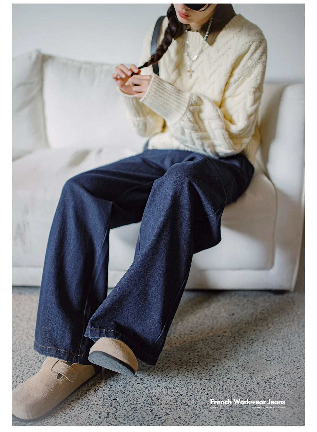 High Waist Vintage Straight Jeans