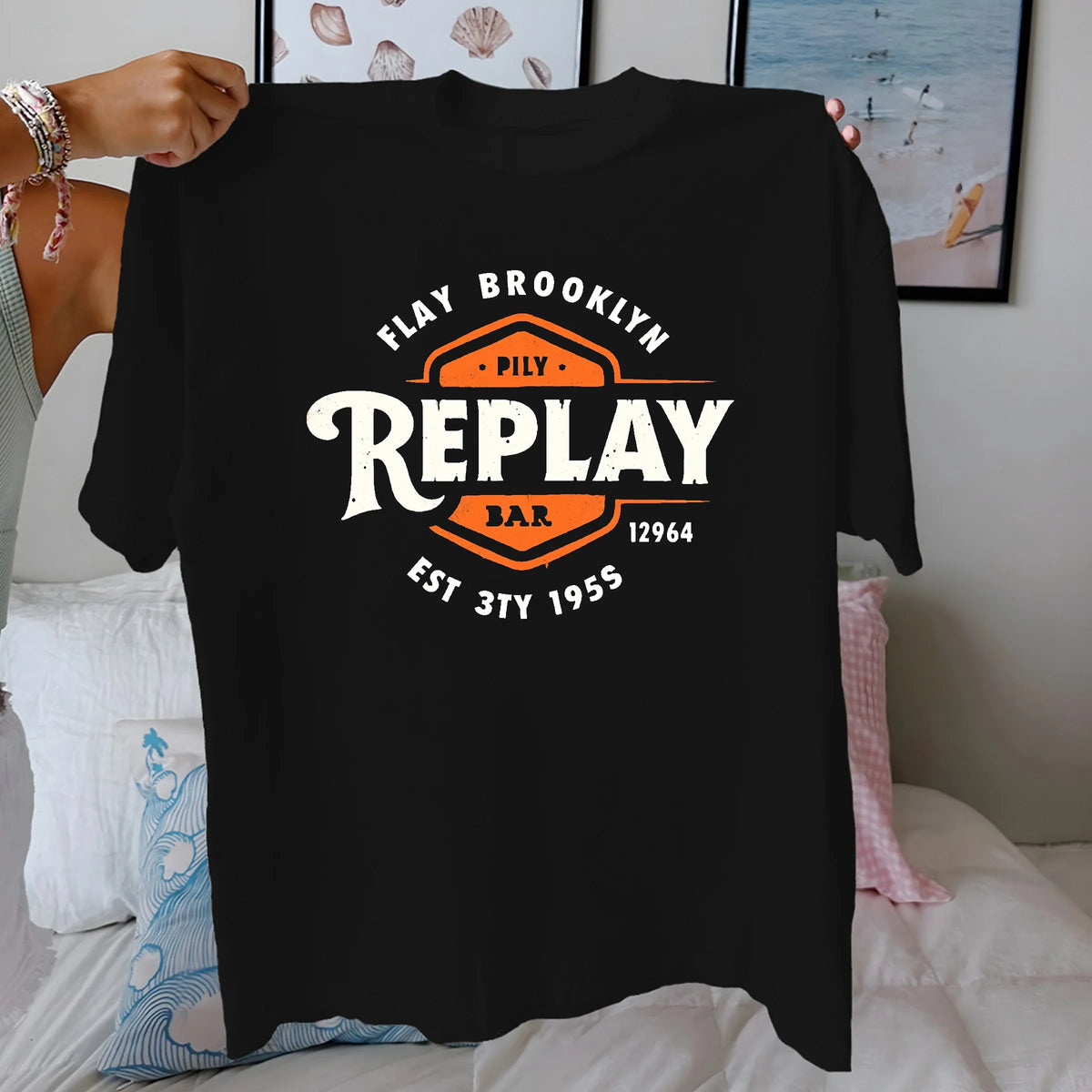 Replay Bar Ki Lay Brooklyn Graphic Cotton T-Shirt