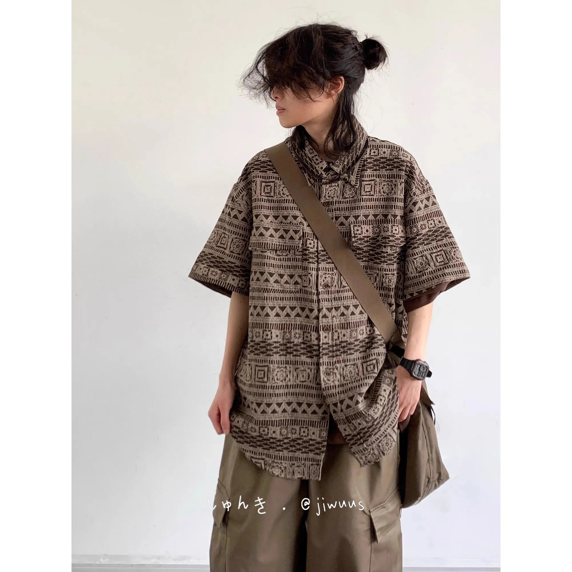 Ethnic Casual Beach Shirt Men