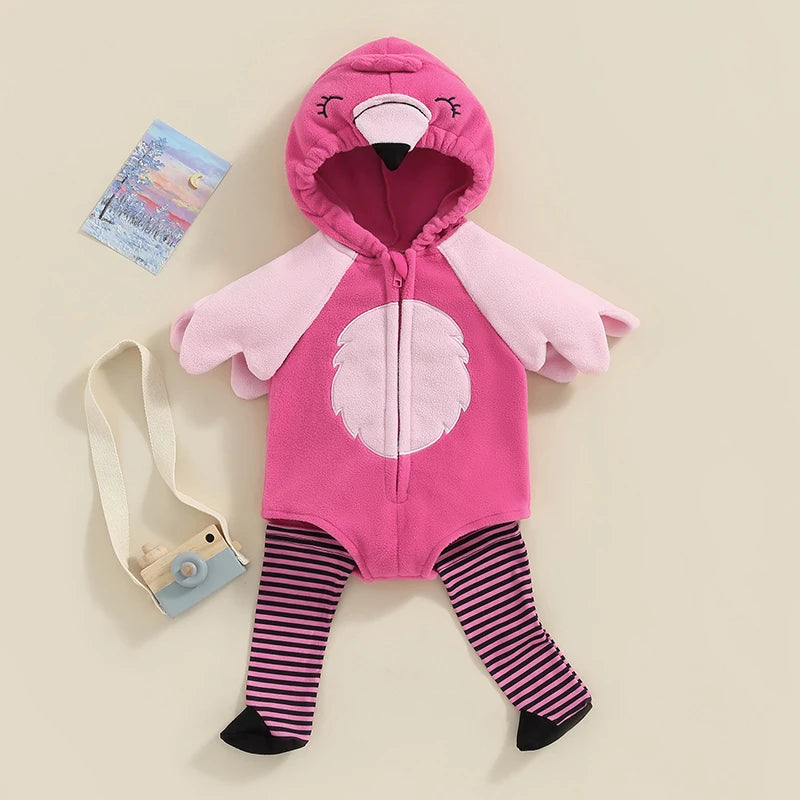 Unicorn Hooded Romper Socks Set