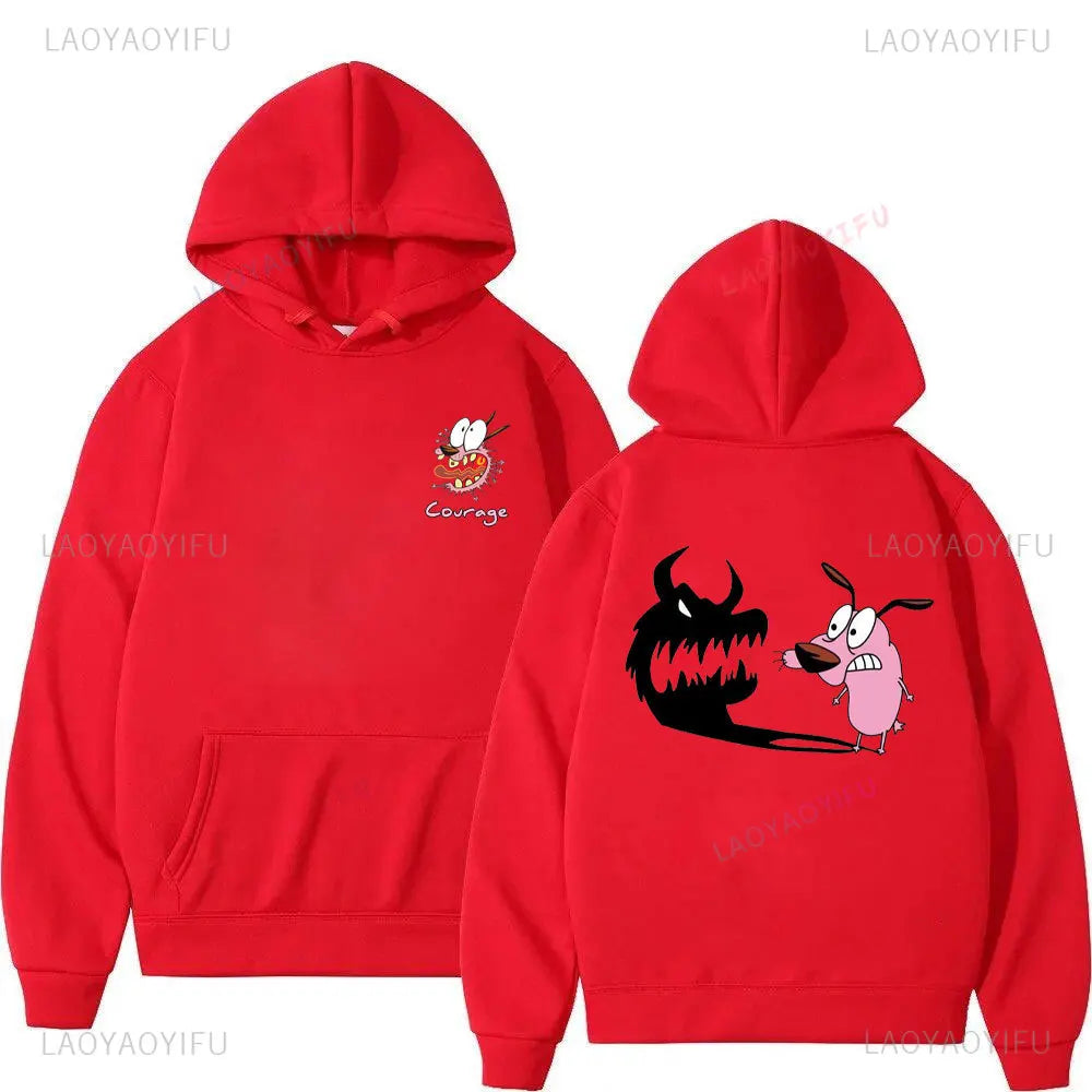 Vintage Cartoon Drop Shoulder Hoodie