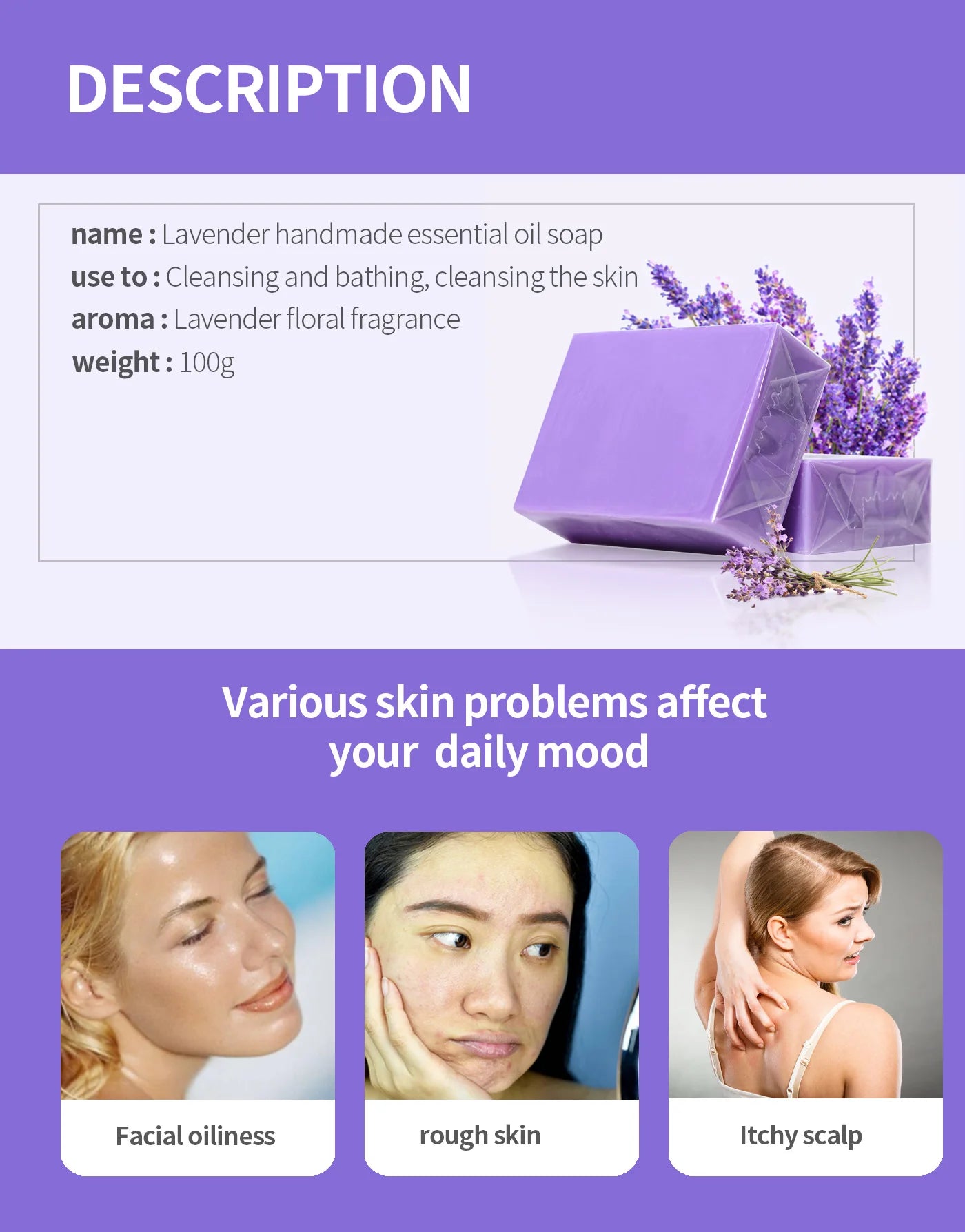 Lavender Handmade Essential Oil Soap