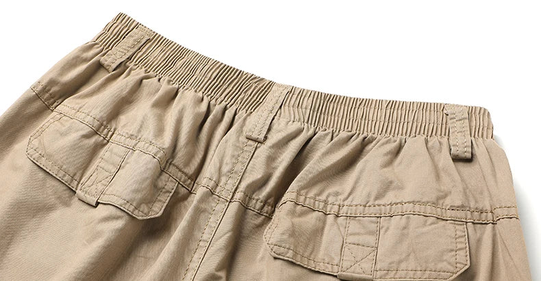 Loose Cotton Cargo Work Pants