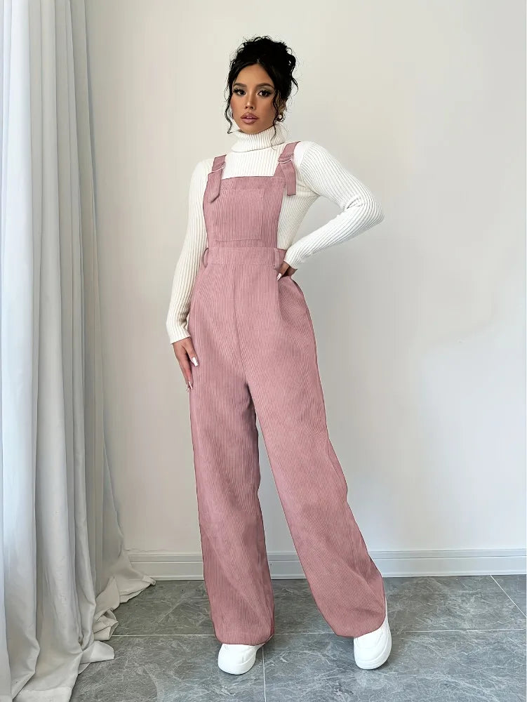 Women's Corduroy Relaxed Fit Jumpsuit