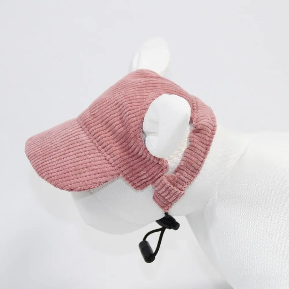 Pet Accessories Adjustable Dog Baseball Cap Breathable Soft Pet Sun Hat with Ear Holes Cat Sunscreen Hat Outdoor
