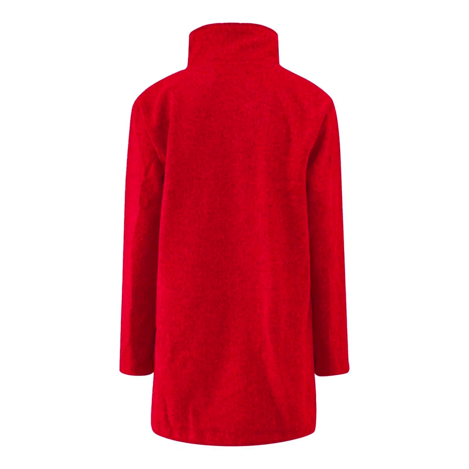 Womens Wool Cardigan Coats With Pockets Ladies Lapel Long Jacket Coat Fashion Solid Casual Winter Jackets for Women Plus Coat