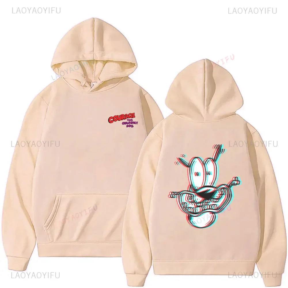 Vintage Cartoon Drop Shoulder Hoodie