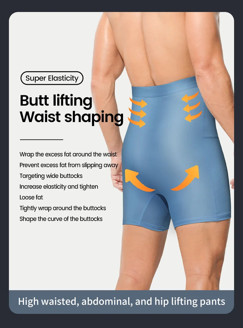 High Waist Sports Boxer Shorts