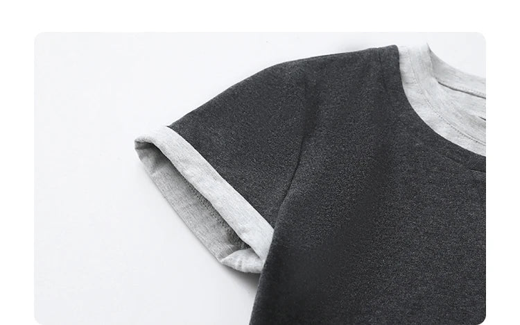 Color Contrast Patchwork Sport Tee