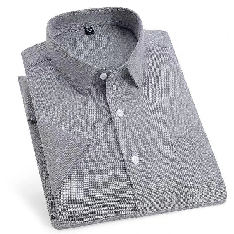 Oversized Cotton Oxford Short Shirt