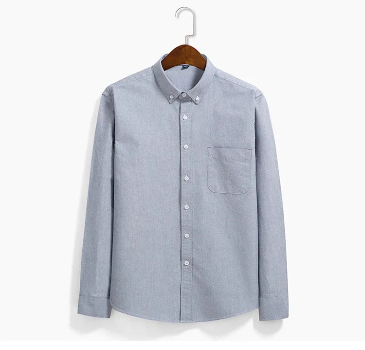 Vertical Striped Oxford Cotton Shirt