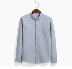 Vertical Striped Oxford Cotton Shirt