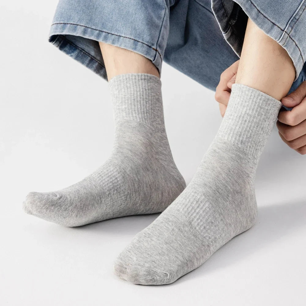 Plus Size Cotton Crew Socks