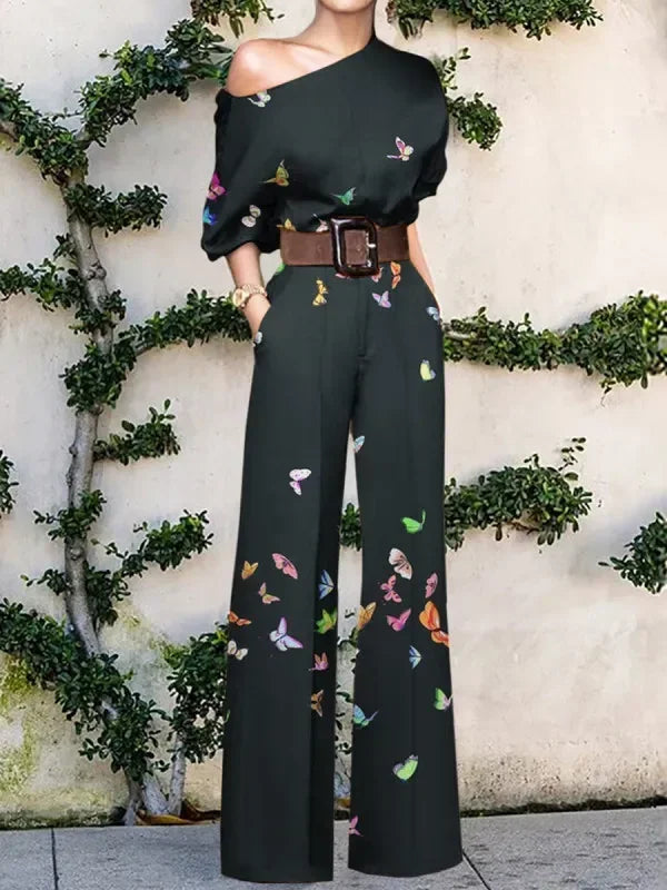 Chic Wide Leg Spring Jumpsuit